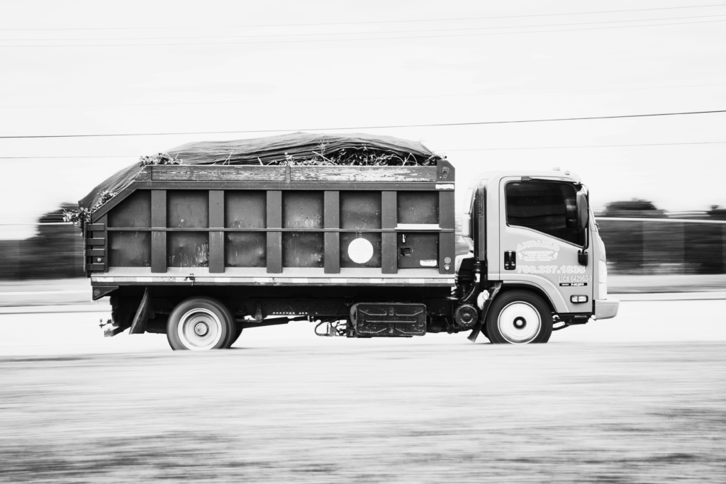 Flying debris from trucks causes accidents.