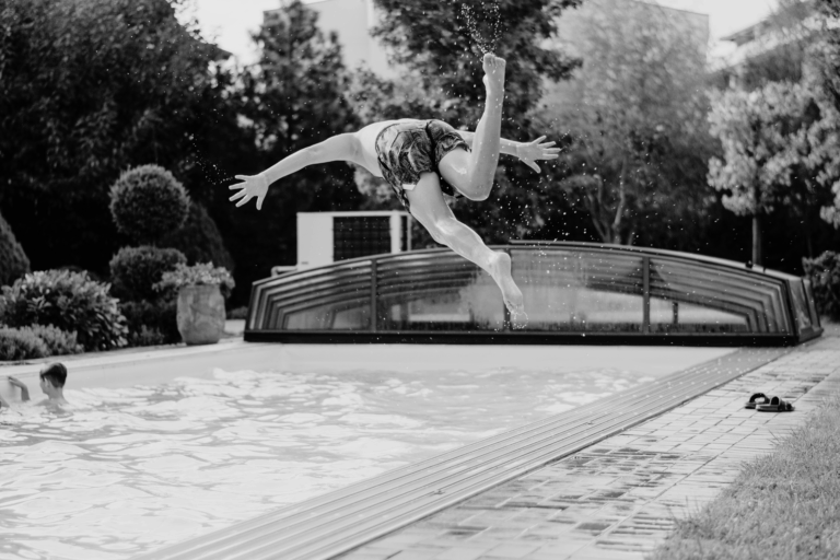 A child injured in a neighbor's pool deserves compensation.