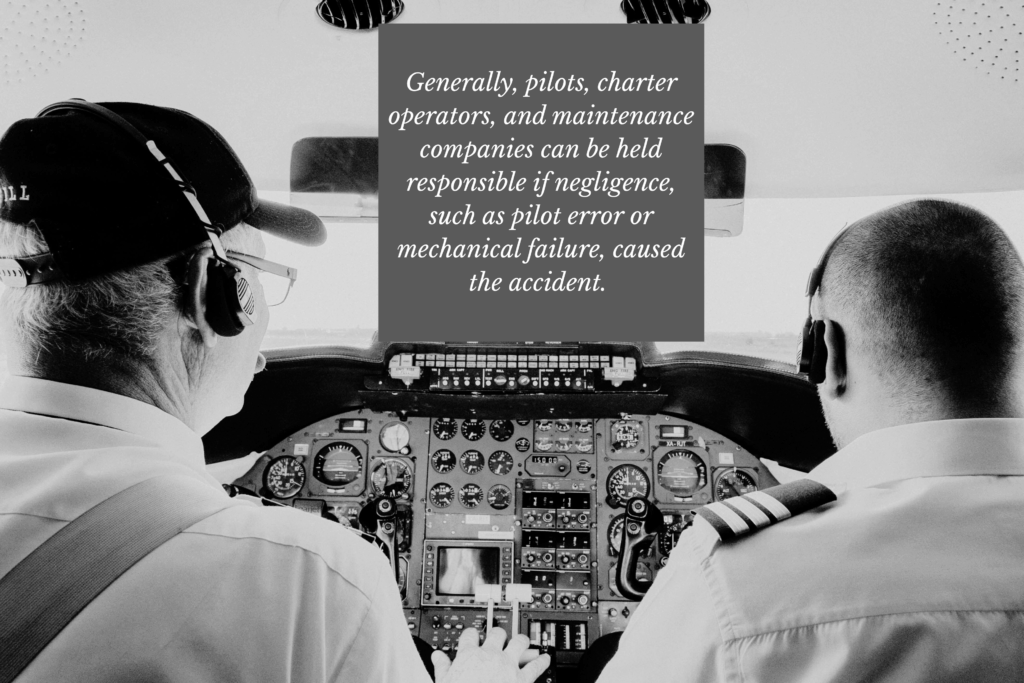 pilot error can cause accidents.