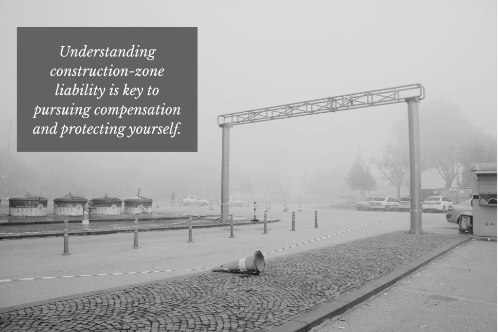 parking lot construction zone